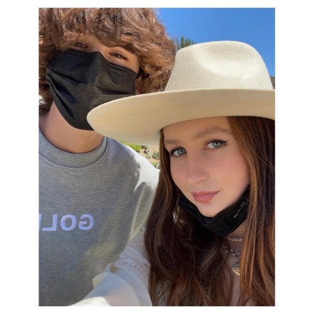 Ava Elizabeth Delonge shared a selfie with her brother Jonas Rocket Delonge.